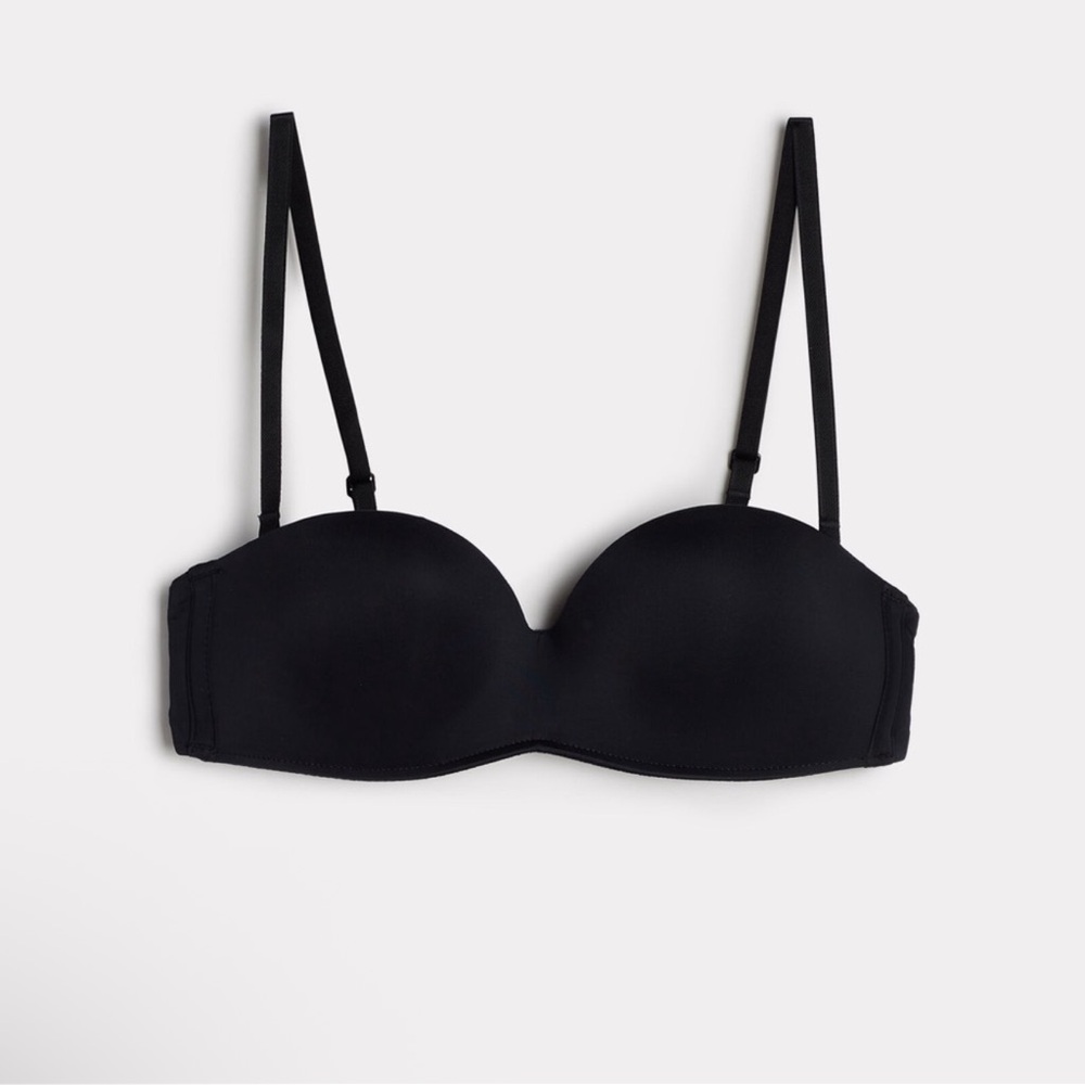 Intimissimi Gioia Bandeau Bra Black Strapless Bra NWT